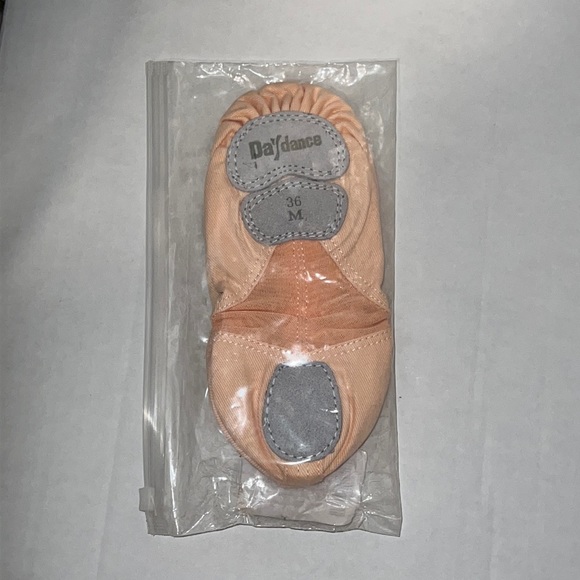 Daydance Ruhakslen Dance Ballet Shoes, Pink Canvas & Sheer, Size: 6 US-36 M NEW - Picture 5 of 8